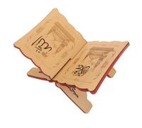 Parliky Soporte para Libros de Madera Tallada Vintage Atril para Lectura de Textos Religiosos y Libros de Estudio Soporte Estable para Quran y Biblia Decoración para Hogar y Oficina