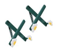 Parliky Soporte Plegable para Libros de Recetas 2 Piezas, Estante de Plástico Diseño Floral en Tonos Verdes y Claros, Mini Atril para Escritorio Adecuado para Cocina, Lectura