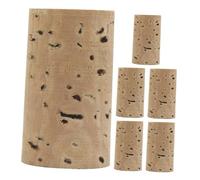 Parliky Tapones de Corcho para Flauta 6 Unidades de Repuesto de Corcho Natural Pequeños Accesorios de Reparación para Instrumentos Musicales de Viento y Madera Reemplazo Cabeza Flauta