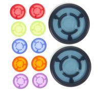Parliky Tapones de Uñas Luminosos para Pedales de Efecto de Guitarra Eléctrica, 12 Piezas de Plástico Resistentes que Protegen y Mejoran la Sensación al Pisar