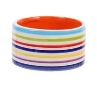 Parliky Tazón de Comida para hámster contenedor de Agua de Conejito Mini conejitos comedero Hamster Comida Hamster petg comedero para Chinchillas tazón de Agua de hámster cerámica Colorful