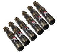 Parliky Telescopio Monocular de Juguete Pirata de Plástico Color Bronce 6 Unidades para Accesorios Educativos y Recuerdos para Fiestas Temáticas Infantiles