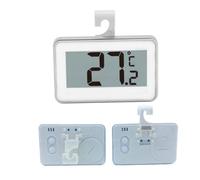 Parliky Termómetro Electrónico Digital con Pantalla LCD para Frigorífico Alta Precisión Diseño con Gancho y Soporte para Monitorizar Temperatura de Alimentos Casa