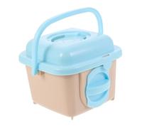 Parliky Transportín De Hámster De Plástico para Jaula Exterior para Pequeñas Caja De Transporte para Hámsters y Color Azul