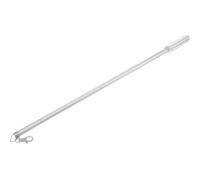 Parliky Varilla de tracción de aleación de aluminio, riel de cortina manual de 50 CM, barra romana pequeña, plata, para abrir y cerrar cortinas en el hogar