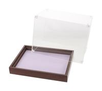 Parliky Vitrina Expositora para Cascos de Fútbol y Coleccionables, Ligera y Ahorra Espacio, con Base de Madera Sólida y Diseño Elegante para Oficina y Exhibición