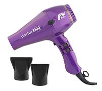 Parlux 3200 ECO - Secador Iónico Profesional,Potencia 1900W, 2 Velocidades, 4 Temperaturas, Ecológico, Motor K-Laminación, Botón Modo Frío, Cable 3m, Ideal de Viaje, Secado Rápido, Color Violeta.