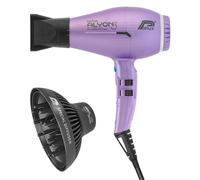 Parlux Alyon Special Edition Pack con difusor MagicSense, secador de pelo profesional con iones negativos, potente y ligero. Fabricado en Italia. Color: púrpura mate.