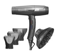 Parlux Elysium + Magic Compact Gris Titanio - secador de pelo con difusor