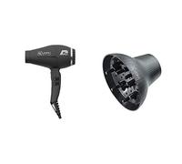 Parlux, Secador de pelo (Negro) 1 unidad + Difusor para Asciugapelli Profesional