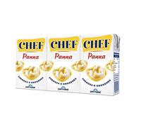 Parmalat Panna chef Sahne per cucinare Kochcreme crema para cocinar 3x 125 ml