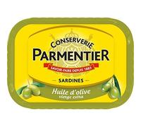 Parmentier - Aceite de oliva de sardinas, 135 g, 4 unidades