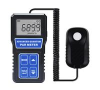 Parmetro Medidor Quantum Par para luces de cultivo LED Metro PPFD con rango de longitud de onda de 400-700 nm, 100 grupos, registro de datos Función de calibración para luz de cultivo LED, invernadero