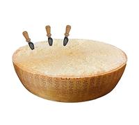 Parmigiano Reggiano DOP, de la colina "Saliceto", media entera 18 Kg, envejecido 24 meses, + cuchillo profesional