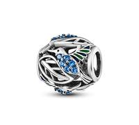 Parmuz Abalorio de plata de ley 925 para pulsera, collar, colgante, amor, mamá, viaje al océano, mariposa, fiesta, cumpleaños, colgantes, joyería DIY, regalo para mujeres