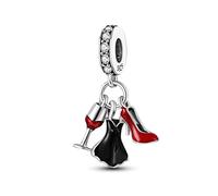 Parmuz Abalorio de plata de ley 925 para pulsera, collar, colgante, amor, mamá, viaje al océano, mariposa, fiesta, cumpleaños, colgantes, joyería DIY, regalo para mujeres
