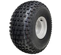 Parnells - 1 Rueda y Neumáticos Completos, 22x11.00-8 - 4 Pernos 100 mm Pcd, 4 Capas Wanda, Diámetro 538 mm, 270 mm Ancho, 154 kg - para Cortacésped, Cuatriciclos, Buggys, Karts, Todoterreno