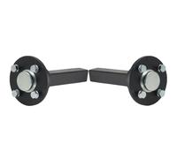 Parnells - 2 - Hub & Stub Axles - 4xm12 Studs, 100 mm PCD, 35x35 mm, 200 mm Long, 128.7 Km/H, 750 kg Total Capacity - for Quad, ATV Trailer, Road Trailer, Hay Bobs, & Lawnmowers