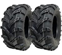 Parnells - 2 Juegos de Neumáticos para Quad ATV sin Cámara, 25x10-12 - 6 Capas, Diámetro 630 mm, Ancho 253, 190 kg, 100 Km/H - Apto para uso Dentro y fuera de la Carretera