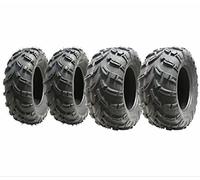 Parnells - 4 Juegos de Neumáticos Quad Tubeless - 25x10-12 y 25x8-12, 6ply - Diámetro 630 mm y 638 mm, Carga Máxima 190 kg y 155 kg - para Atv, E-Mark, Road Legal
