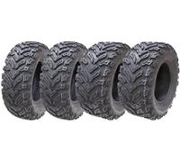 Parnells, 4 Juegos de Neumáticos sin Cámara para Atv, 2 Piezas 25x10.00-12 y 2 Piezas 25x8.00-12, Wanda P3103 de 6 Capas, Diámetro 638 mm y 638 mm, 198 mm y 249 mm de Ancho, 155 kg y 190 kg