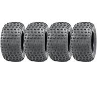 Parnells - 4 Juegos de Neumáticos Tubeless ATV Knobby, 145/70-6 - 2 Capas P319 Wanda, Diámetro 355 mm, 140 mm Ancho, 75 kg - para Ruedas de Remolque Cuádruple, 50 cc 90 cc 110 cc, Legal en Carretera