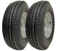 Parnells - Kit de Remolque de Alta Velocidad - 2 Piezas Neumáticos y Ruedas de Remolque, 5.00-10 - Diámetro 508 mm, 130 Km/H, 710 kg - Llantas de Acero de Alta Resistencia, Legal en Carretera