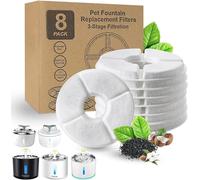 Parner Filtro de repuesto para fuente de gato, filtro saludable e higiénico para dispensador de agua para mascotas. (12 paquetes)