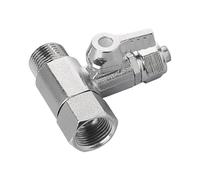PAROAD Adaptador de válvula de cierre de 3/8 a 3/8" a 3/8 pulgadas OD para filtros de agua/ósmosis inversa/refrigeradores de lado a lado, para conectar 2 dispositivos
