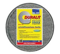 Disco para pulidora Duralit, disco para suelos de acero inoxidable con soporte, disco de lana de acero inoxidable de 430 mm de diámetro, listo para aplicar al disco arrastrador, ideal para cristalizar