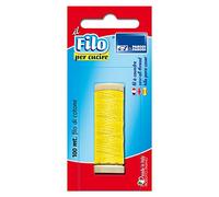 PARODI & PARODI - Hilo de Coser de 100 m, Hilo de Coser de 20 g, Carrete de algodón para Agujas de Coser, Carrete Apto para Coser a Mano, Fabricado en Italia, Color Amarillo