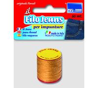 PARODI & PARODI Hilo de coser para costuras vaqueras, 60 m, bobina de hilo para ramificación, antirrotura, fabricado en Italia