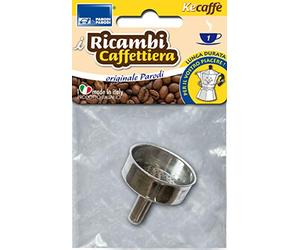 PARODI & PARODI, taza, recambios compatibles Bialetti y otras marcas, 1 embudo Moka para cafetera, neutro, estándar