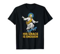 Parodia Cristiana His Grace is Enough Retro Women's Faith Camiseta
