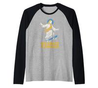 Parodia Cristiana His Grace is Enough Retro Women's Faith Camiseta Manga Raglan
