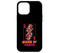 Parodia de Cartas de la Reina de los Pedos con la Dama coronada Retro Carcasa para iPhone 12 Pro MAX