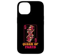 Parodia de Cartas de la Reina de los Pedos con la Dama coronada Retro Carcasa para iPhone 14