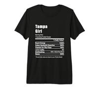 Parodia de Etiqueta nutricional Divertida de Tampa Girl Florida Camiseta Premium