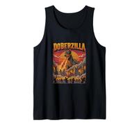 Parodia de la película Doberzilla Giant Doberman Dog Monster Camiseta sin Mangas