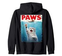 Parodia Scottish Fold Cat Paws - Gato Persiguiendo a los Amantes de los Gatos Ratones Sudadera con Capucha