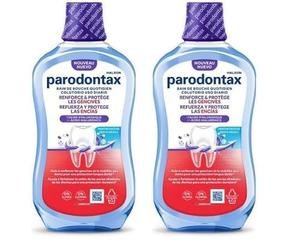 Parodontax Colutorio Refuerza y Protege Las Encías, Enjuague Bucal Para Uso Diario, Encías Sanas y Aliento Fresco, 500 ml (Paquete de 2)