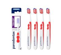 Parodontax Expert Clean, Cepillo de dientes Limpieza Experta y Suave, Ayuda a Detener y Prevenir el Sangrado de Encías, Pack de 4, Blanco