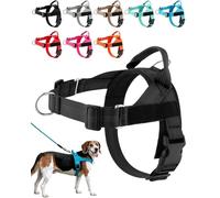 Paropet No Pull Dog Harness, Paropet Dog Harness, Soft, Breathable Padding, Durable D-Rings, and a Secure Grip Handle - Designed for Dogs of, from Small to Large Breeds (Black,XS)