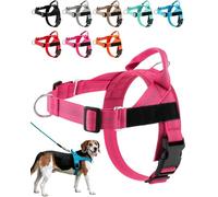 Paropet No Pull Dog Harness, Paropet Dog Harness, Soft, Breathable Padding, Durable D-Rings, and a Secure Grip Handle - Designed for Dogs of, from Small to Large Breeds (Pink,XS)