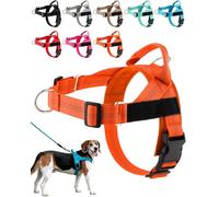 Paropet No Pull Dog Harness, Paropet Dog Harness, Soft, Breathable Padding, Durable D-Rings, and a Secure Grip Handle - Designed for Dogs of, from Small to Large Breeds (Orange,XS)