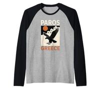Paros Grecia Atardecer Camiseta Manga Raglan