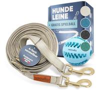 PAROWAU Correa para perros de 3 m [4 posiciones ajustable] + pelota de juguete para perros [cuidado dental para perros] correa perro accesorios perro correa para perros grandes juguetes para perros