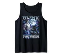 Parpadea si me Quieres Wolf Lightning Camiseta sin Mangas