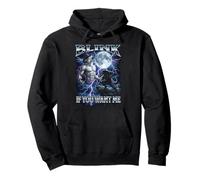 Parpadea si me Quieres Wolf Lightning Sudadera con Capucha