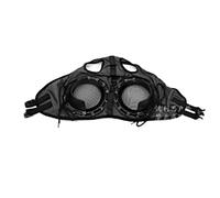 Parpadeo de carreras de mascotas, máscara de ojos de carreras de caballos, máscara de ojos ecuestre, protector lateral, promueve el enfoque del caballo, control de arena (negro)
